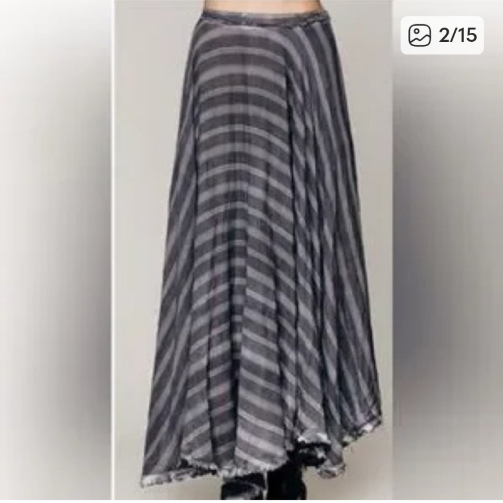 Free People asymmetrical long beautiful bohemian skirt with pockets - Picture 14 of 14